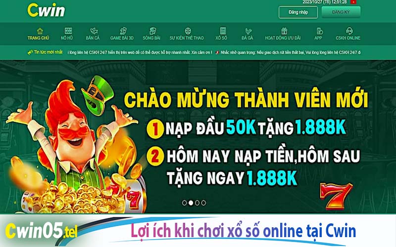 Lợi ích khi chơi xổ số online tại Cwin